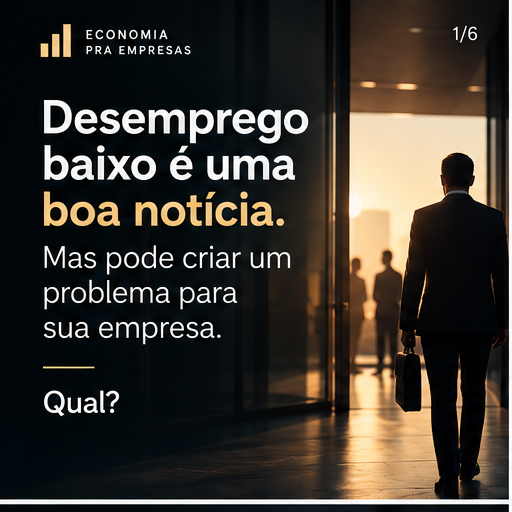 Capa de conteúdo sobre baixo desemprego e gestão de pessoas