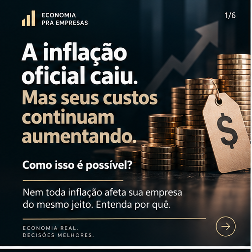 Capa de conteúdo sobre a inflação própria de cada empresa