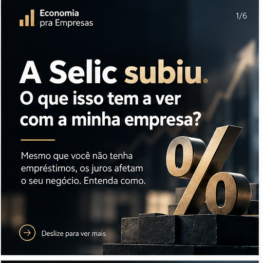 Capa de conteúdo sobre o impacto da Selic nas empresas